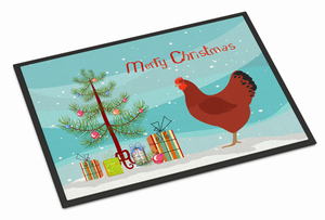 Chicken Art Christmas Indoor or Outdoor Mat - 652259117208