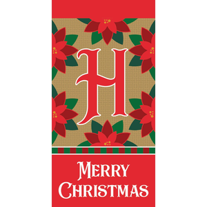 Merry Christmas Monogram Mini Flag - 603799837347