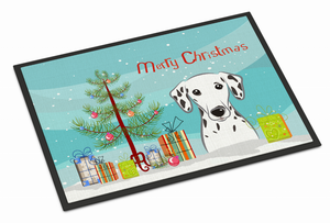 Christmas Tree Dog Art Indoor or Outdoor Mat - 638508146854