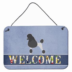 Welcome Sign with Dog Wall or Door Hanging Prints - 638508693358