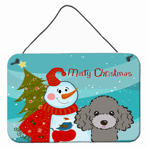 Snowman with Dog Art Wall or Door Hanging Prints - 638508132741