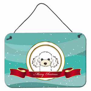 Merry Christmas Design with Dog Art Wall or Door Hanging Prints - 638508099853