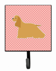 Checkerboard With Dog Art Leash or Key Holder - 638508530691