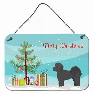 Christmas Tree Design with Dog Wall or Door Hanging Prints - 194030022757