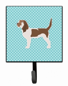 Checkerboard With Dog Art Leash or Key Holder - 638508531735