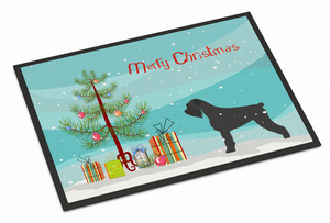Merry Christmas Tree Dog Art Indoor or Outdoor Mat - 638508472502