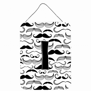 Moustache Initial Wall or Door Hanging Prints - 638508029256