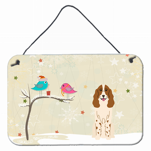 Christmas Presents Between Friends Design with Dog Art Wall or Door Hanging Prints - 638508445063