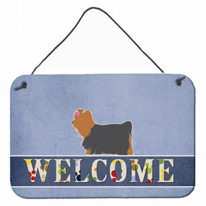 Welcome Sign with Dog Wall or Door Hanging Prints - 638508693303
