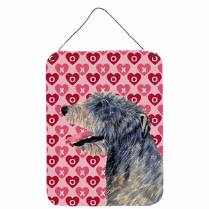 Hearts Love and Valentine's Day Design with Dog Wall or Door Hanging Prints - 615872619641
