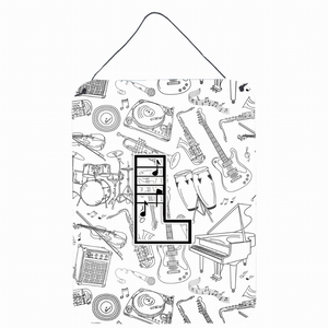 Musical Note Letters Wall or Door Hanging Prints - 638508028761