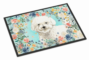 Dog Art Spring Flowers Mat - 194030023648