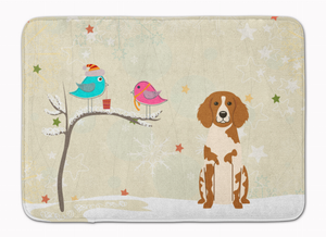 Christmas Presents Between Friends Dog Art Machine Washable Memory Foam Mat - 638508639462