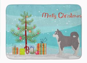 Christmas Tree Dog Art Machine Washable Memory Foam Mat - 194030039595