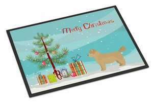 Christmas Tree Dog Art Indoor or Outdoor Mat - 194030025802