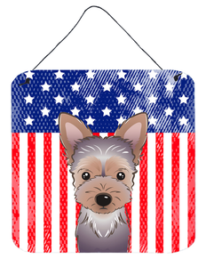 American Flag Design with Dog Wall or Door Hanging Prints - 638508243423