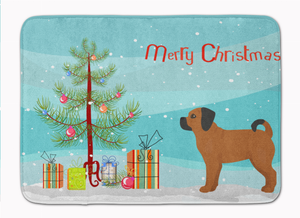Christmas Tree Dog Art Machine Washable Memory Foam Mat - 194030039601