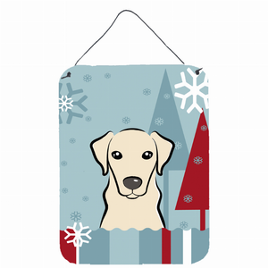 Winter Holiday Design with Dog Art Wall or Door Hanging Prints - 638508123077
