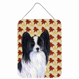 Fall Leaves Design with Dog Wall or Door Hanging Prints - 615872618293