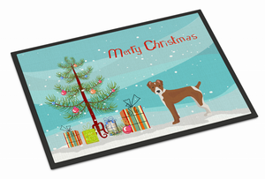 Christmas Tree Dog Art Indoor or Outdoor Mat - 194030029695