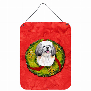 Christmas Wreath Design with Dog Wall or Door Hanging Prints - 615872606771