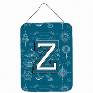 Sea Doodles Initial Alphabet Wall or Door Hanging Prints - 638508030467