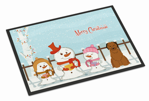 Merry Christmas Carolers Dog Art Indoor or Outdoor Mat - 638508410320
