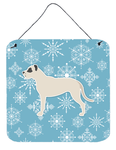 Winter Snowflake Design with Dog Art Wall or Door Hanging Prints - 638508520500