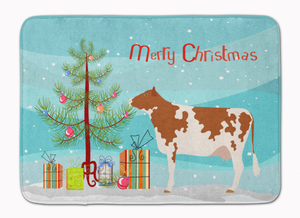 Camel/Cow Art Christmas Machine Washable Memory Foam Mat - 652259130962