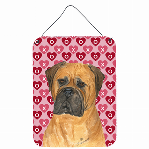 Hearts Love and Valentine's Day Design with Dog Wall or Door Hanging Prints - 615872619535