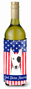 American Flag and Dog Wine Bottle Hugger - 638508209863