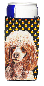 Candy Corn Halloween Design with Dog Ultra Hugger for slim cans - 615872842582