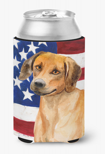 Patriotic With Dog Can or Bottle Hugger - 652259204120