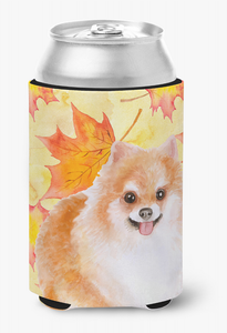 Dog With Fall Design Can or Bottle Hugger - 652259207138