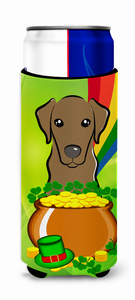 Dog St. Patrick's Day Design Ultra Hugger for slim cans - 638508202055