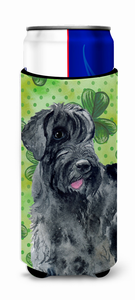 Dog with St Patrick's Design Ultra Hugger for slim cans - 652259167890