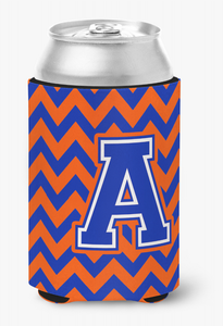 Monogram Letter Chevron Can or Bottle Hugger - 638508272409