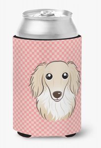 Dog Face Checkerboard Can or Bottle Hugger - 615872893058