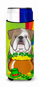 Dog St. Patrick's Day Design Ultra Hugger for slim cans - 638508201904