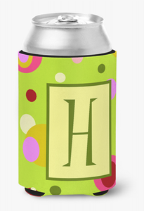Monogram Letter Can or Bottle Hugger - 617375996649