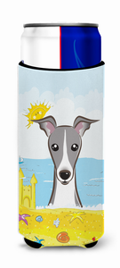Dog Summer Beach Ultra Hugger for slim cans - 638508203311