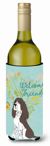 Welcome Friends with Dog Wine Bottle Hugger - 652259201235