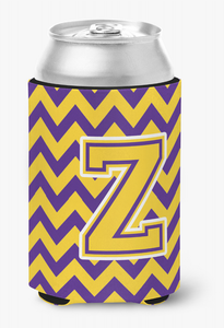 Monogram Letter Chevron Can or Bottle Hugger - 638508272768