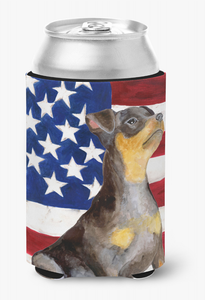 Patriotic With Dog Can or Bottle Hugger - 652259204601
