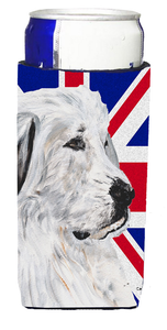 English Union Jack British Flag Design with Dog Ultra Hugger for slim cans - 615872822300
