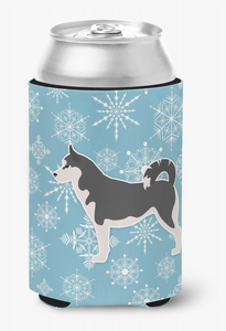 Winter Snowflake Dog Design Can or Bottle Hugger - 638508505637