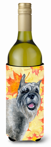 Dog with Fall Design Wine Bottle Hugger - 652259174874