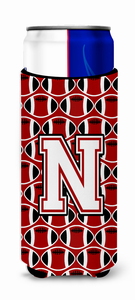 Letter Football Ultra Hugger for slim cans - 638508051646