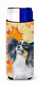 Dog with Fall Design Ultra Hugger for slim cans - 652259173082