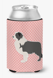 Dog Profile Checkerboard Can or Bottle Hugger - 638508506061